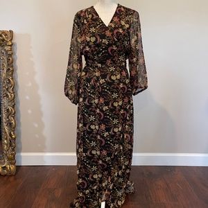 ZEEMAN Classy Black Wrap Around Dress Ladies Size 48